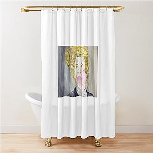 Brown Boy Painting By Sea Oceano Artist. Shower Curtain