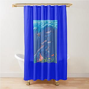 Los oceanos y sus habitantes Shower Curtain