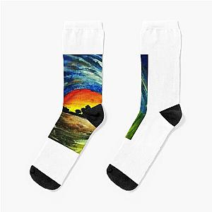 Ocean Painting By Sea Oceano Artist. Socks