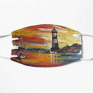 Lighthouse Painting By Sea Oceano Artist. Flat Mask