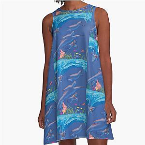 Los oceanos y sus habitantes A-Line Dress