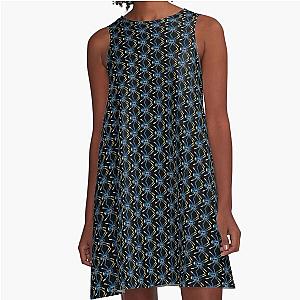 CANARY ISLAND SPIDER FLAG OCEANO  A-Line Dress