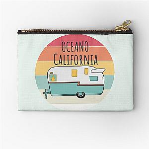 Camping Oceano, California Zipper Pouch