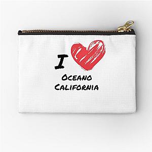 I love Oceano California Zipper Pouch