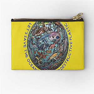 salviamo il pianeta oceano  Zipper Pouch