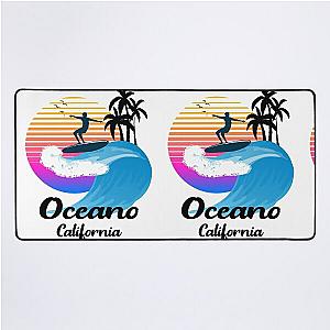 Oceano California Seaside Retro Sunset Desk Mat