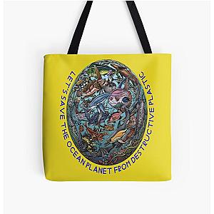 salviamo il pianeta oceano  All Over Print Tote Bag