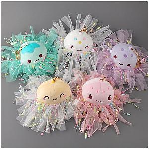 Cute Jellyfish Plush Toys Dolls Small Keychain Pendant Octopus  AL0202