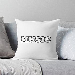 "Music" in Odd Future font Throw Pillow RB2709
