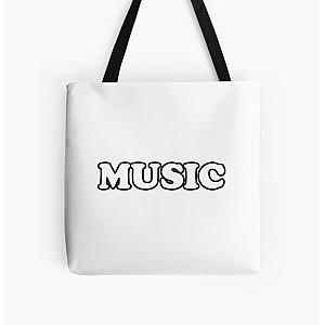 "Music" in Odd Future font All Over Print Tote Bag RB2709