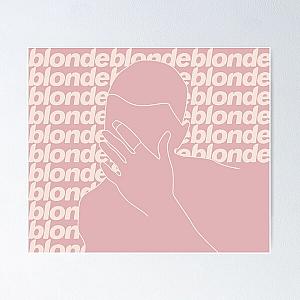 blonde / frank ocean line art pink Poster RB1211