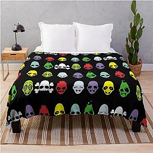 Oddworld - Mudokon Face Emotions All Throw Blanket