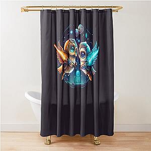 OddWorld Owls: Energy Duel Shower Curtain