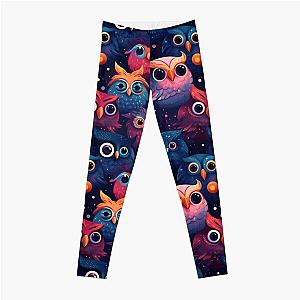 OddWorld Owls: Space Faces 03 Leggings