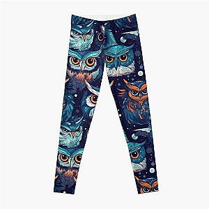 OddWorld Owls: Space Faces 02 Leggings