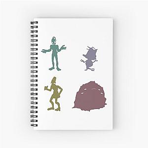 Natives - Oddworld Coloured Silhouettes Spiral Notebook