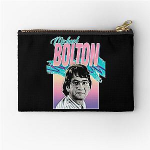 Office Space T-ShirtMichael Bolton - Office Space Aesthetic 90s Design T-Shirt-by DankFutura- Zipper Pouch