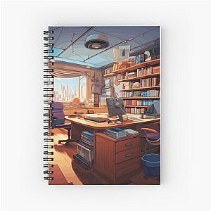 Cozy Office Space Spiral Notebook