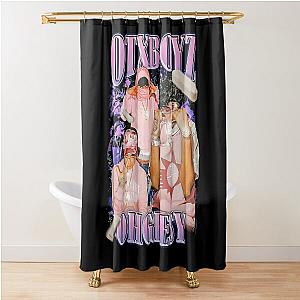 ohgeesy yes lavender sheroline art bone Shower Curtain