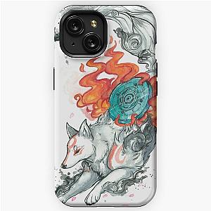 Watercolor Okami iPhone Tough Case