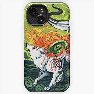 okami den, amaterasu, wolf iPhone Tough Case