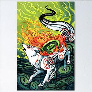 okami den, amaterasu, wolf Poster