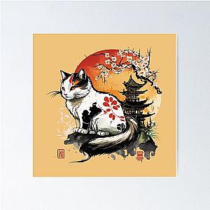 Meow okami style Poster