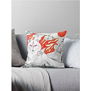 Amaterasu Okami Throw Pillow