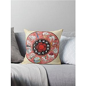 Okami Zodiac Wheel Throw Pillow