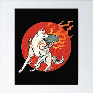 Okami Amaterasu Sun Poster