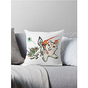 Small Okami Throw Pillow