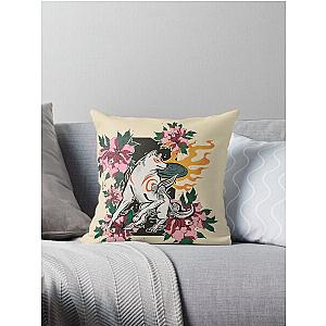 Okami Floral Throw Pillow