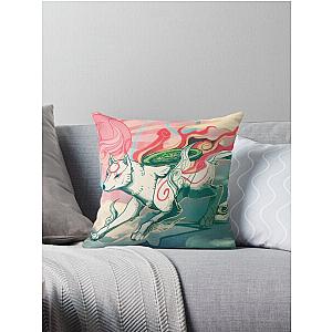 Okami Amaterasu Throw Pillow