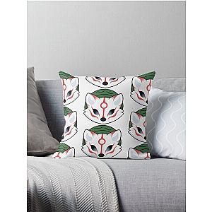 Okami Head Throw Pillow