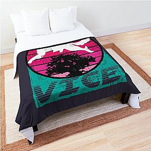 Brown Okami Vice Miami Vice and Okami Mashup Comforter