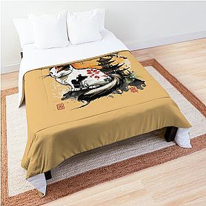 Meow okami style Comforter