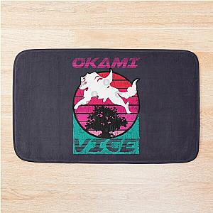 Brown Okami Vice Miami Vice and Okami Mashup Bath Mat