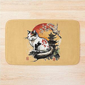 Meow okami style Bath Mat