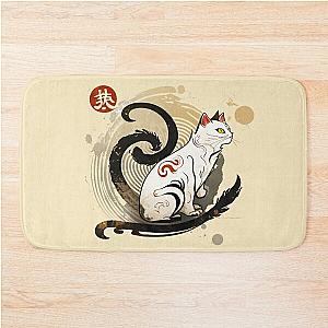 kitten okami style Bath Mat