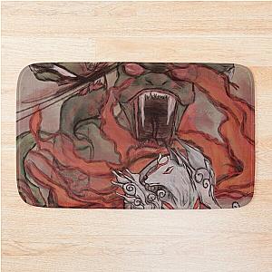 Okami Amaterasu Vs Set Elder God Bath Mat