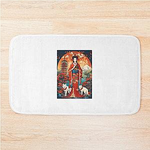 Inari Okami Japanese Goddess Bath Mat