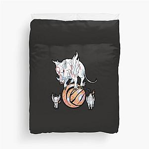 Bakugami - Okami Sticker Duvet Cover