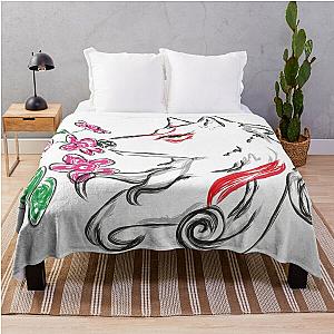 Okami Amaterasu Throw Blanket