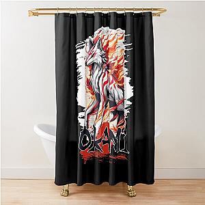 Okami wolf-For ps2 games lovers Shower Curtain