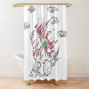 Okami Amaterasu Shower Curtain