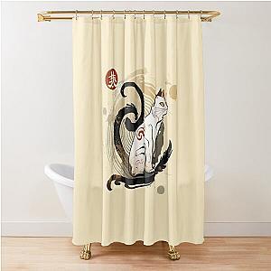 kitten okami style Shower Curtain