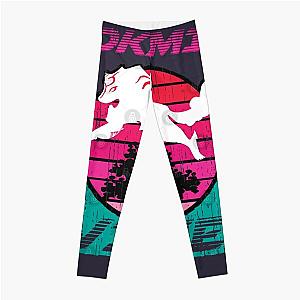 Brown Okami Vice Miami Vice and Okami Mashup Leggings