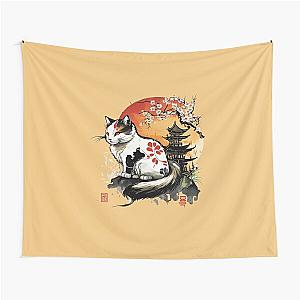 Meow okami style Tapestry