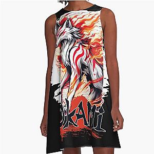 Okami wolf-For ps2 games lovers A-Line Dress