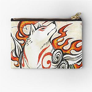 Okami Wolf God Spirit Japanese Aesthetic Zipper Pouch